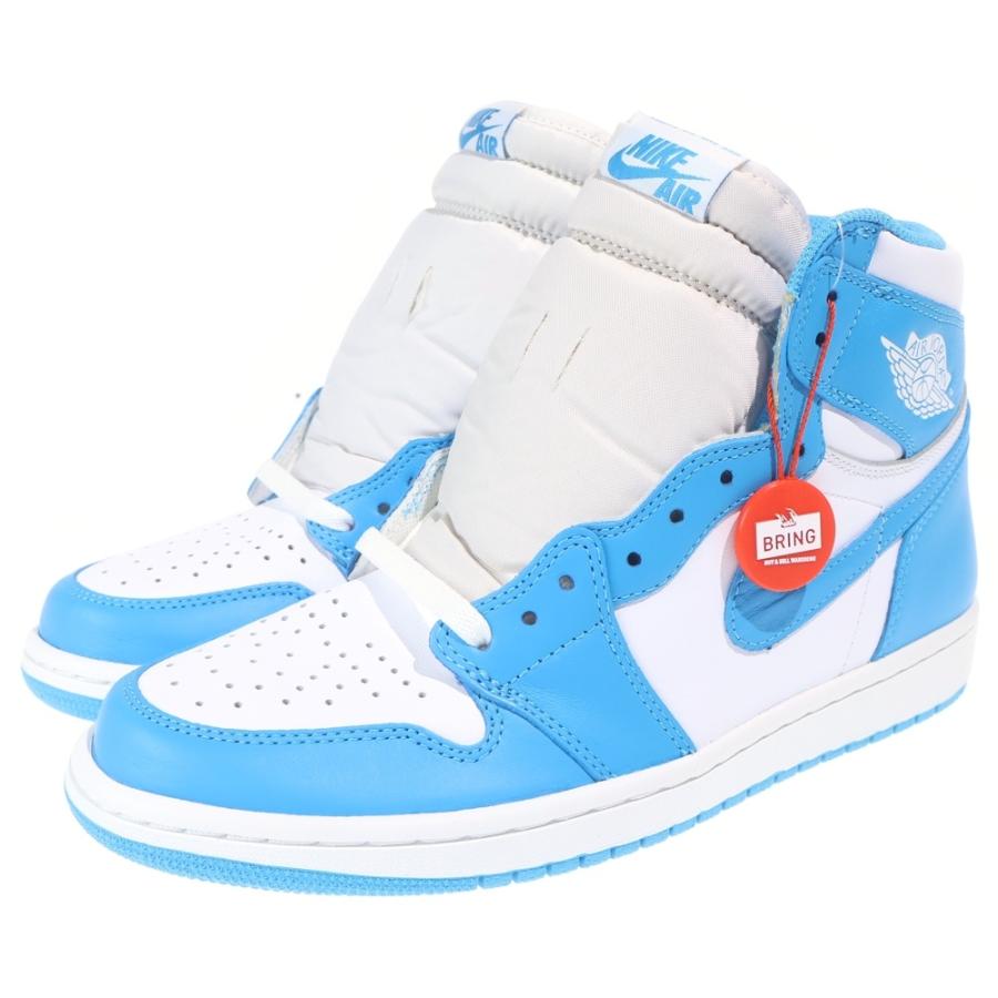 NIKE ナイキ AIR JORDAN 1 RETRO HIGH OG UNC 555088-117 エアジョーダン1 レトロハイ ノースカロライナ ハイカットスニーカー US9.5/27.5cm ホワイト/ブルー NIKE（ナイキ） AIR JORDAN1 RETRO HIGH UNC エアジョーダン1