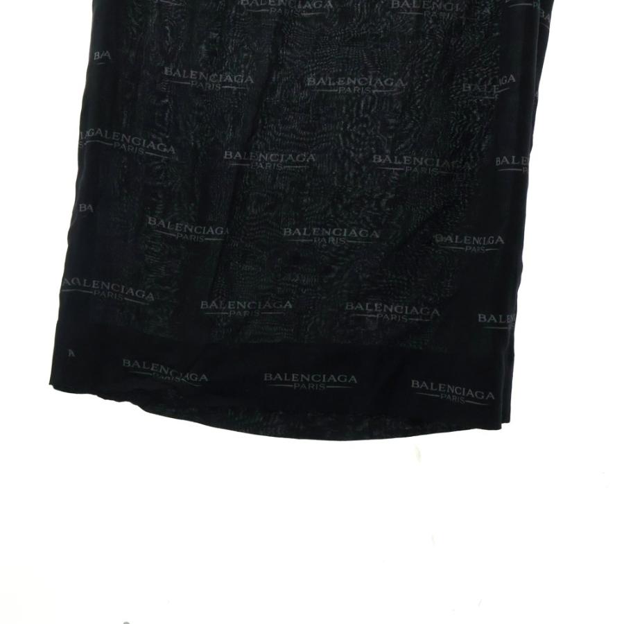 BALENCIAGA（バレンシアガ） 25SS ロゴ総柄 イージーパンツ ブラック