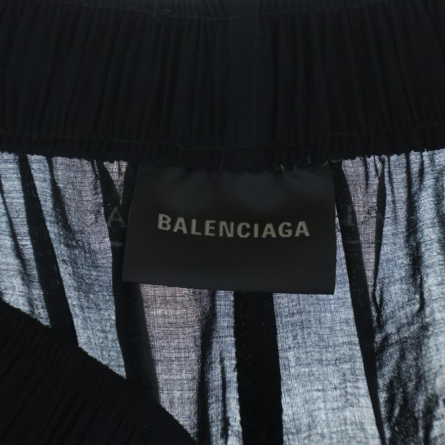 BALENCIAGA（バレンシアガ） 25SS ロゴ総柄 イージーパンツ ブラック