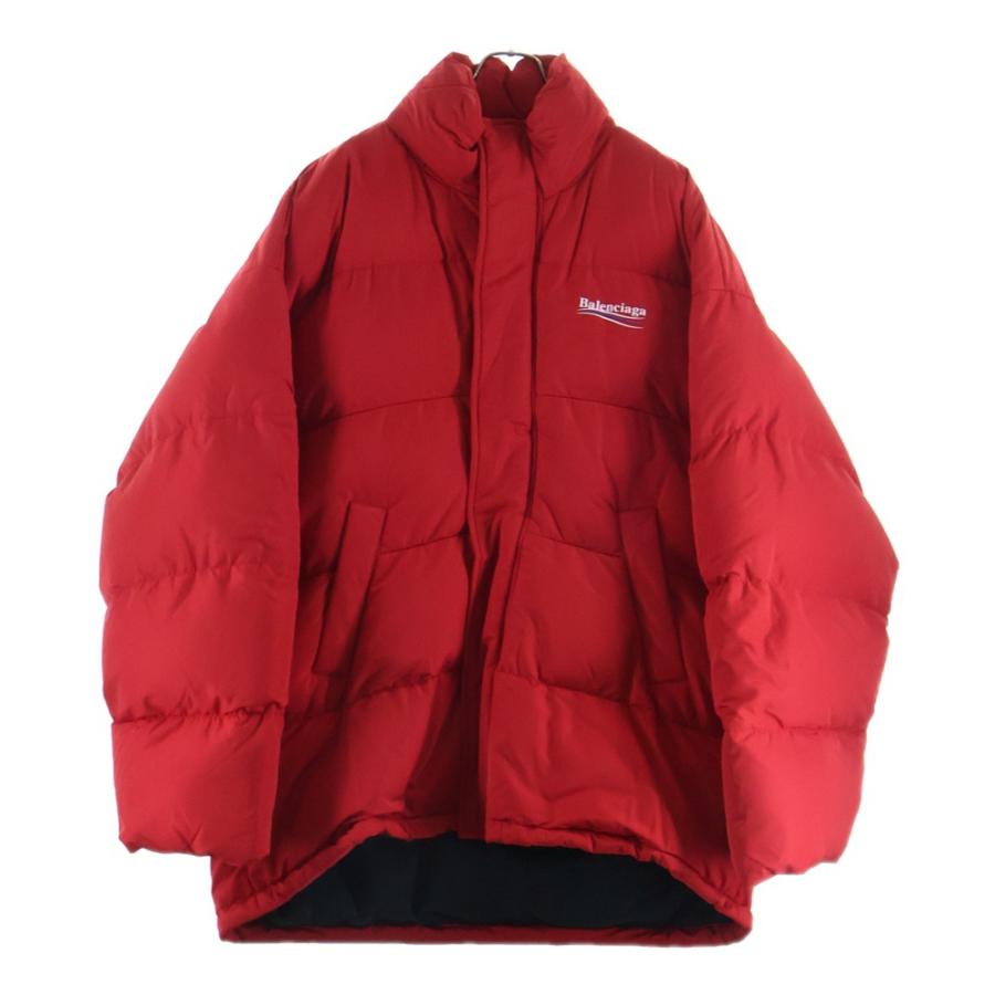 BALENCIAGA バレンシアガ 23AW キャンペーンロゴ ダウンジャケット レッド 758045 TYD36 BALENCIAGA（バレンシアガ） 23AW キャンペーンロゴ ダウンジャケット