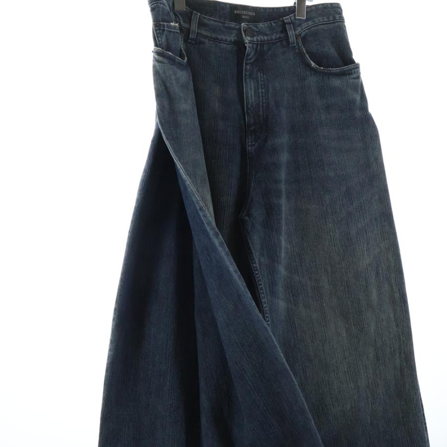 BALENCIAGA（バレンシアガ） 23AW DOUBLE FRONT WIDE LEG JEANS ダブル