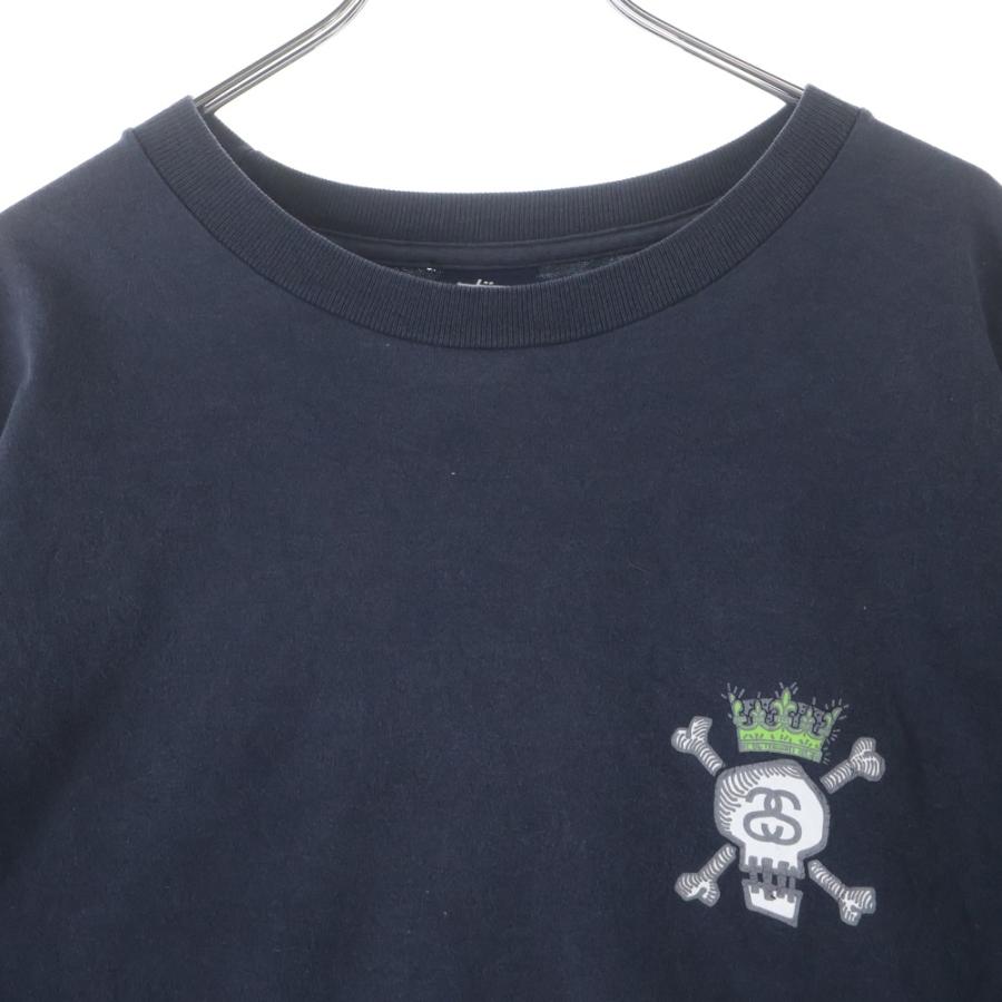STUSSY（ステューシー） 90S VINTAGE OLD 紺タグ プリント クルー