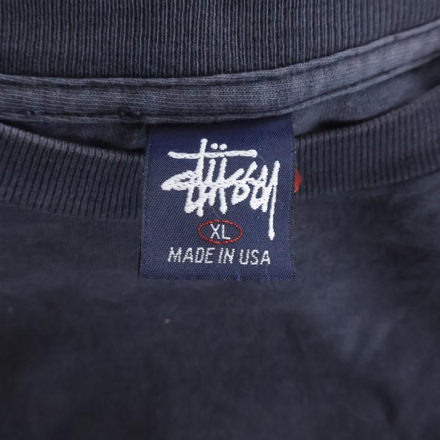 STUSSY（ステューシー） 90S VINTAGE OLD 紺タグ プリント クルー