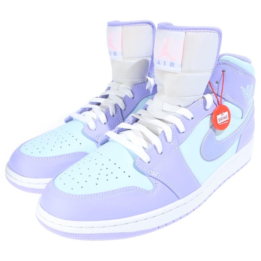 NIKE ナイキ AIR JORDAN 1 MID PURPLE AQUA エアジョーダン1 パープルアクア ミッドカットスニーカー ブルー/パープル US14/32cm 554724-500 NIKE（ナイキ） AIR JORDAN 1 MID PURPLE AQUA エアジョーダン1