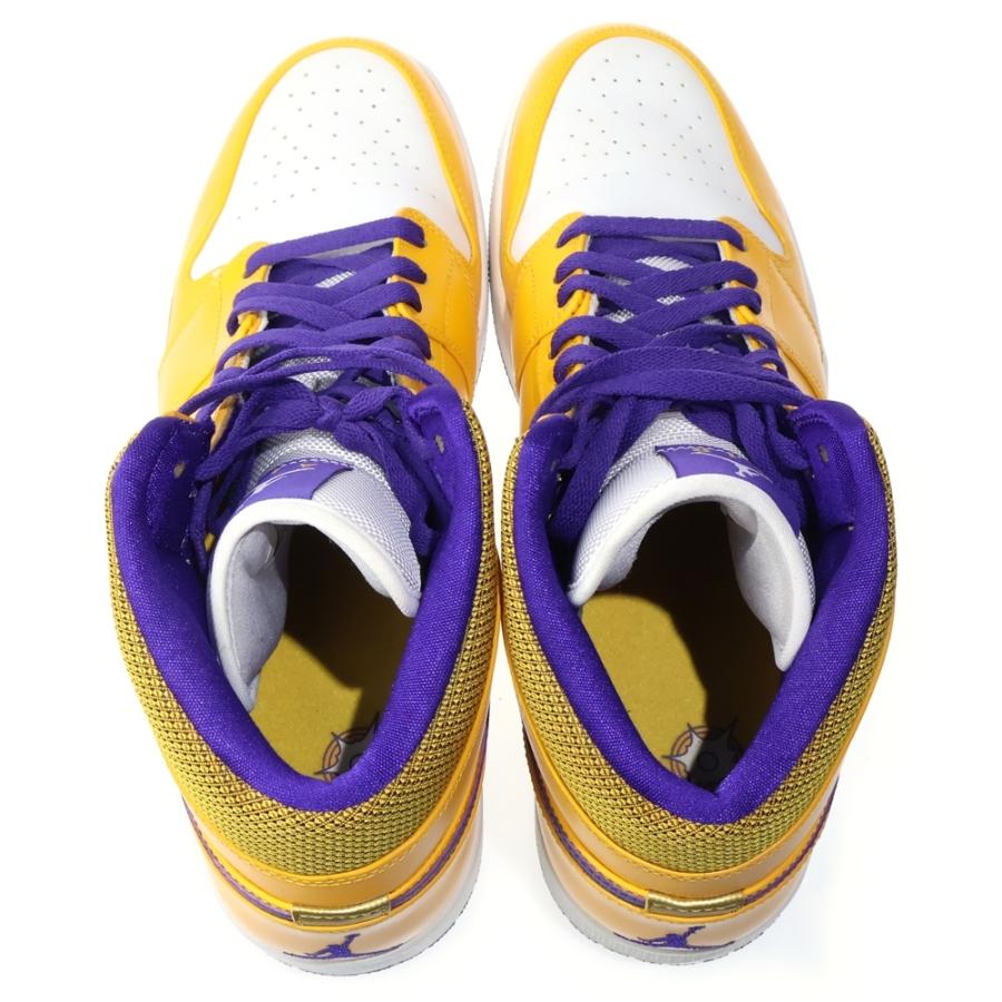 【希少】air jordan1 mid Lakers エアージョーダン1 黄色 NIKE（ナイキ） AIR JORDAN 1 MID LAKERS エアジョーダン1 レイカーズ