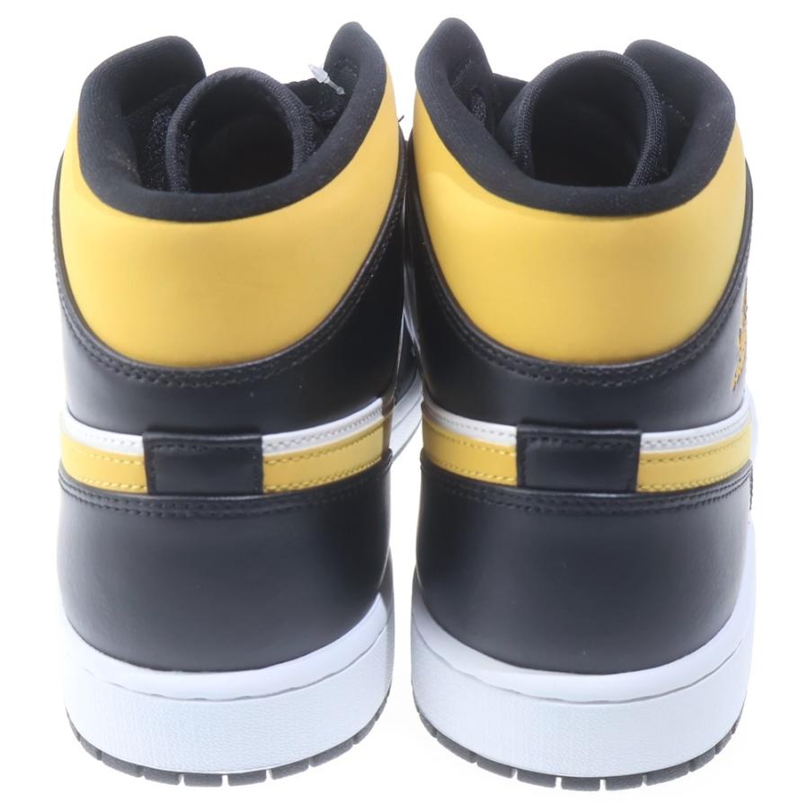 NIKE ナイキ AIR JORDAN 1 MID エアジョーダン1 ミッドカットスニーカー ホワイト/ブラック/イエロー US13/31cm 554724-177 NIKE（ナイキ） AIR JORDAN 1 MID エアジョーダン1 ミッドカット