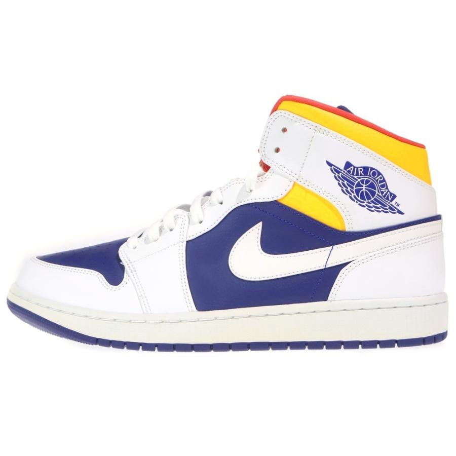 NIKE（ナイキ） AIR JORDAN 1 MID WHITE NAVY YELLOW エアジョーダン1