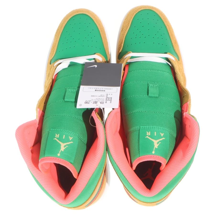 NIKE（ナイキ） AIR JORDAN 1 MID WHEAT AND WATER MELON エア