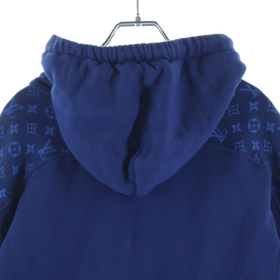 LOUIS VUITTON ルイヴィトン 22AW モノグラム サークルカット スウェットパーカー フーディ ブルー RM222Q UYR HNY40W_2