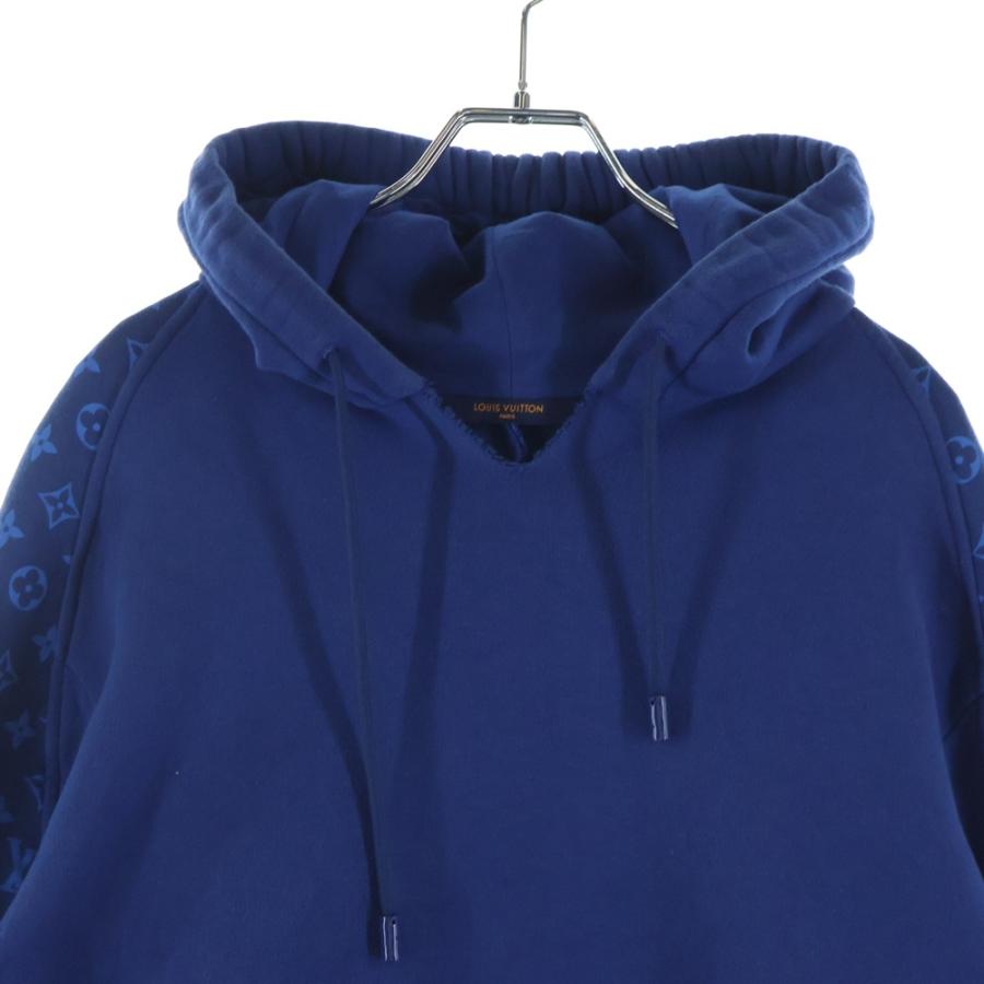 LOUIS VUITTON ルイヴィトン 22AW モノグラム サークルカット スウェットパーカー フーディ ブルー RM222Q UYR HNY40W_3