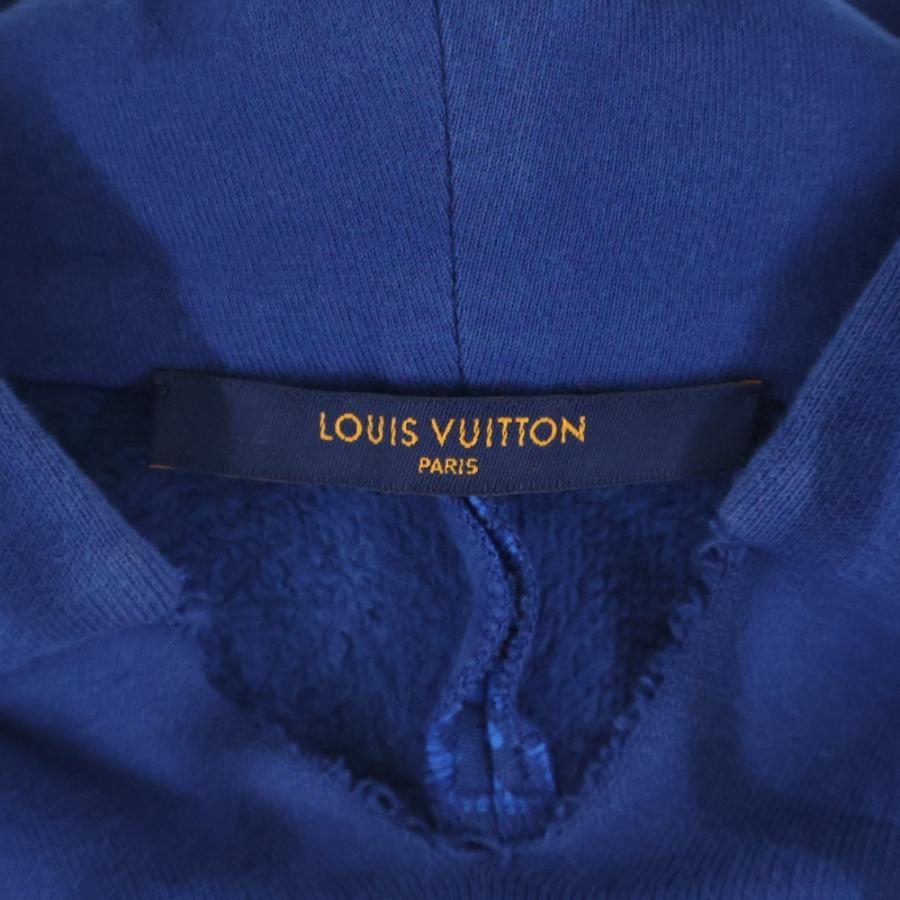LOUIS VUITTON ルイヴィトン 22AW モノグラム サークルカット スウェットパーカー フーディ ブルー RM222Q UYR HNY40W_5