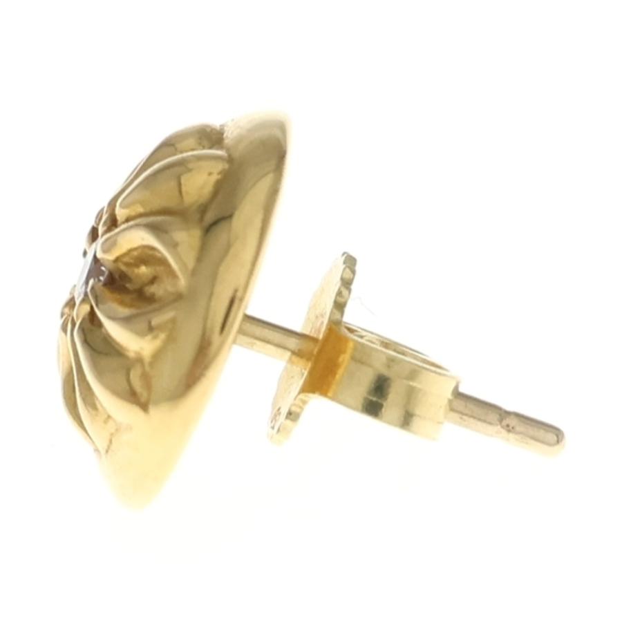 正規品 クロムハーツ 22K STUD CHPLS 1DIA クロス ピアス