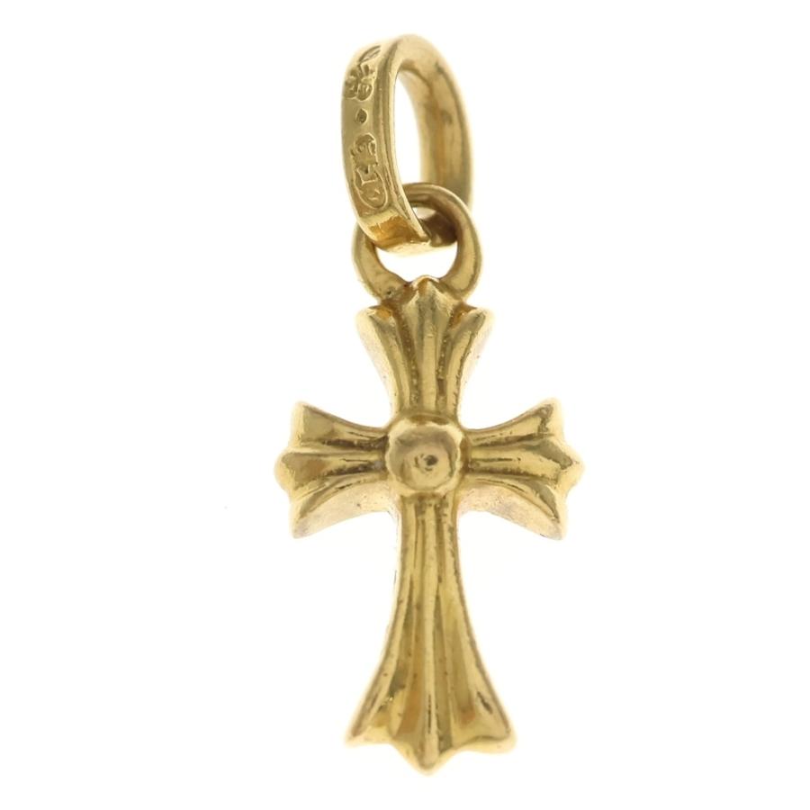 CHROME HEARTS - クロムハーツ 22K CRS BBYFAT P/DIA ベイビーファットクロス PAVE時刻表 シャンデリアいの一番 ゴールド BCA035