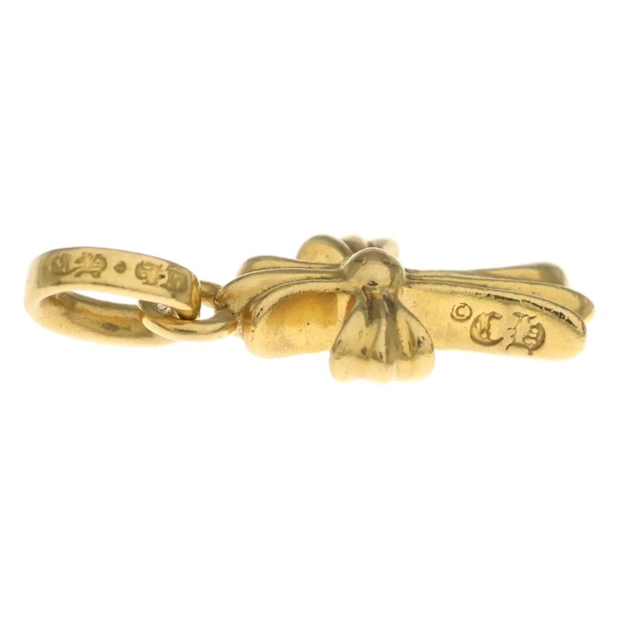 CHROME HEARTS - クロムハーツ 22K CRS BBYFAT P/DIA ベイビーファットクロス PAVE時刻表 シャンデリアいの一番 ゴールド BCA035