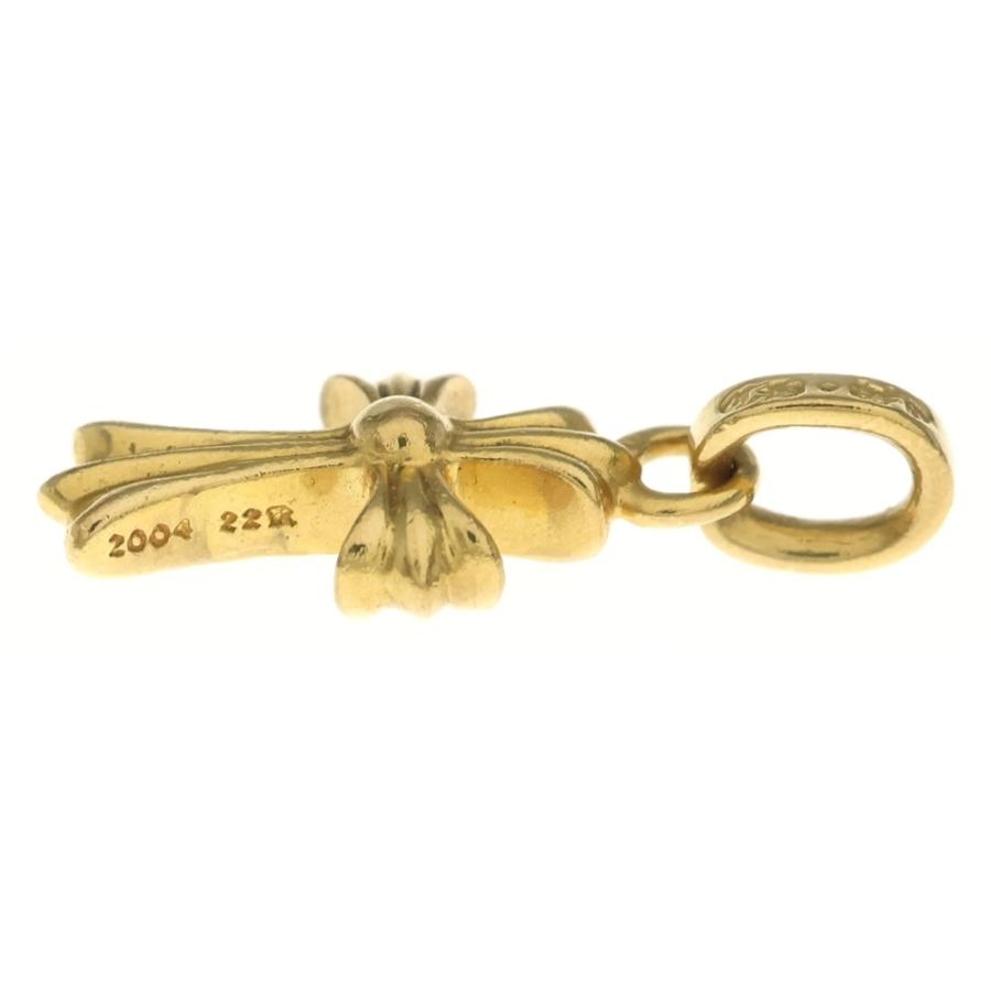 CHROME HEARTS - クロムハーツ 22K CRS BBYFAT P/DIA ベイビーファットクロス PAVE時刻表 シャンデリアいの一番 ゴールド BCA035