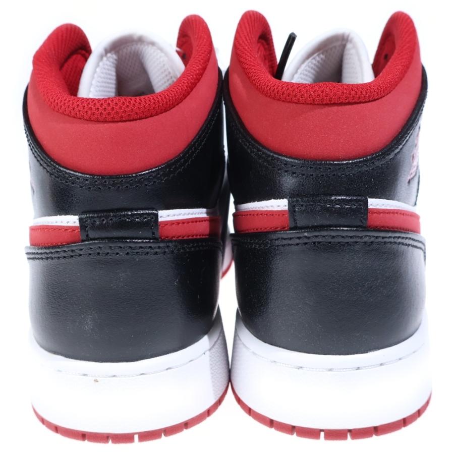 NIKE ナイキ AIR JORDAN 1 MID GS Gym Red エアジョーダン 1 ミッド ジムレッド ミドルカットスニーカーシューズ ブラック/ホワイト/レッド US7Y/25cm DJ4695-122 NIKE（ナイキ） AIR JORDAN 1 MID GS Gym Red エアジョーダン 1 ミッド