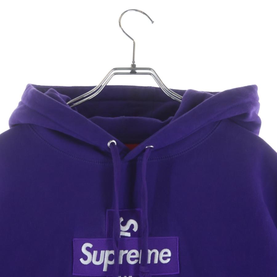ち*ん様 Supreme クロスボックスロゴ パープル M パーカー Supreme（シュプリーム） 20AW Cross box logo Hooded Sweat Shirts
