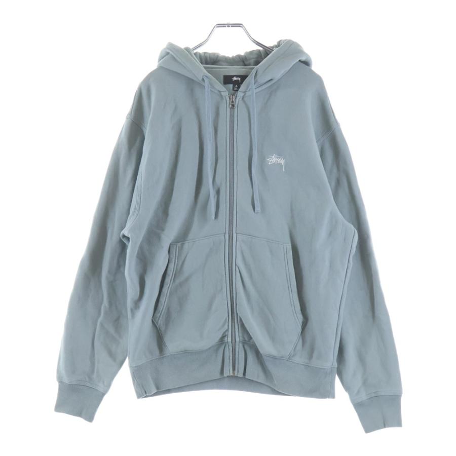 STUSSY（ステューシー） 21AW ロゴ刺繍 ジップアップ スウェット