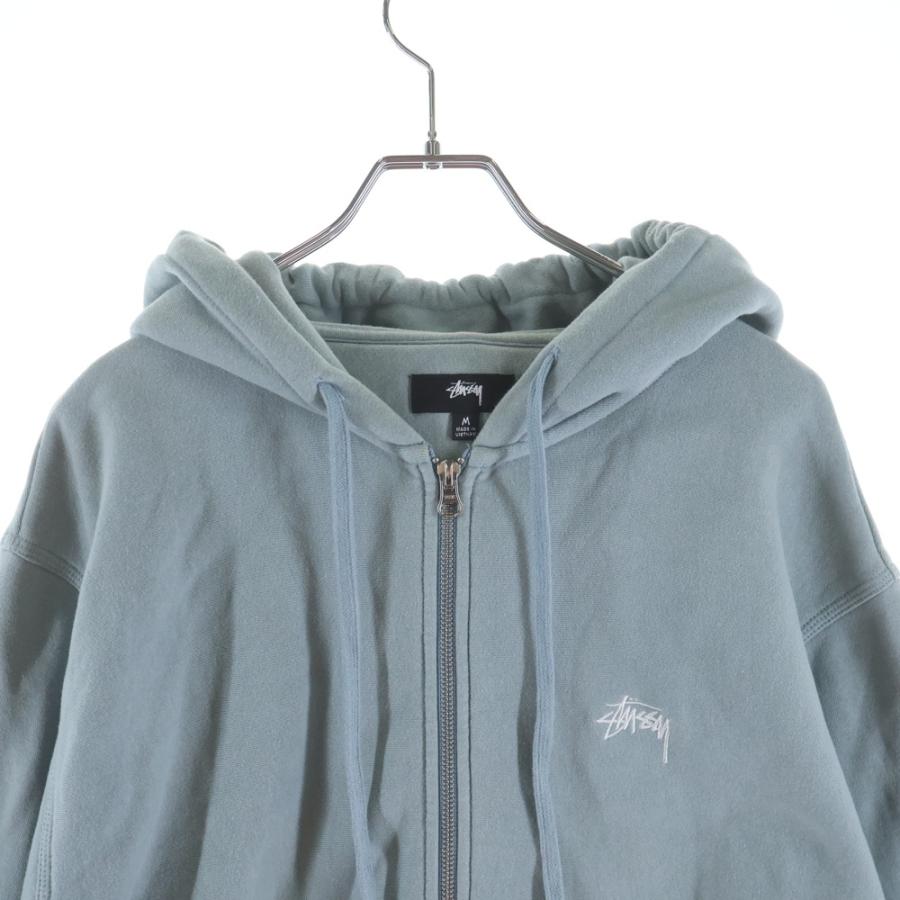 STUSSY（ステューシー） 21AW ロゴ刺繍 ジップアップ スウェット