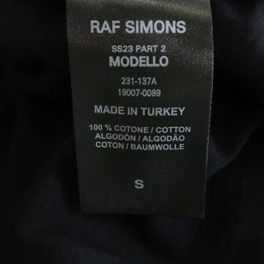 RAF SIMONS ラフシモンズ 23SS Oversized T-shirt Kill them all 半袖 プリントTシャツ ブラック 231-137Aの画像