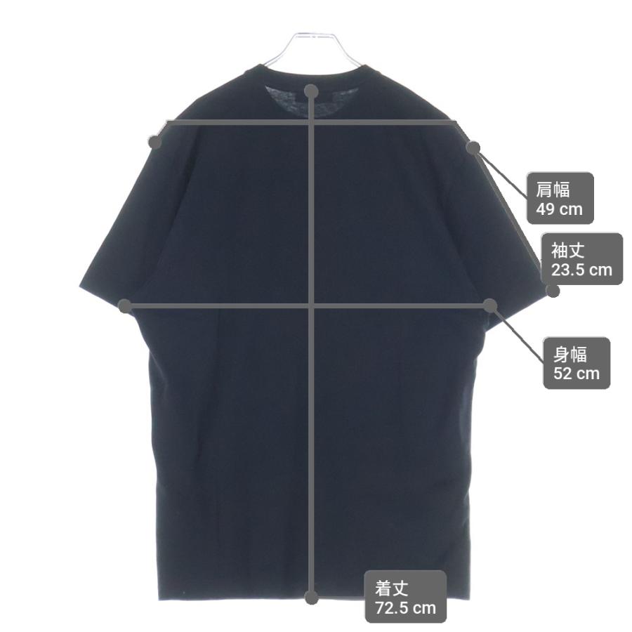 RAF SIMONS ラフシモンズ 23SS Oversized T-shirt Kill them all 半袖 プリントTシャツ ブラック 231-137Aの画像