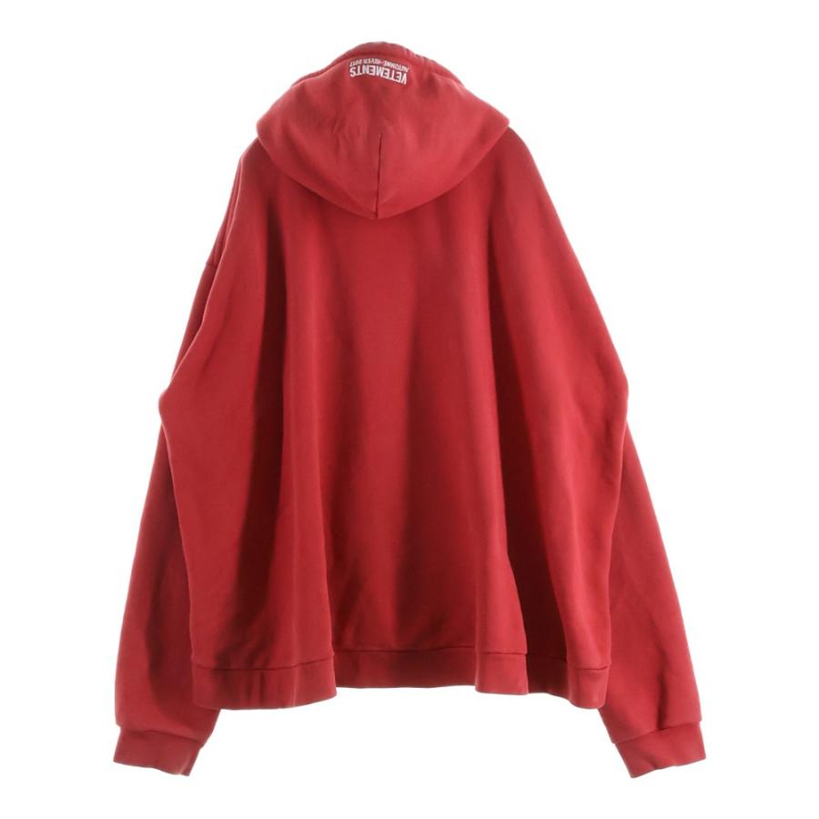VETEMENTS パーカー　レッド VETEMENTS（ヴェトモン） 16AW Metal Logo Hoodie 韓国限定 メタルロゴ