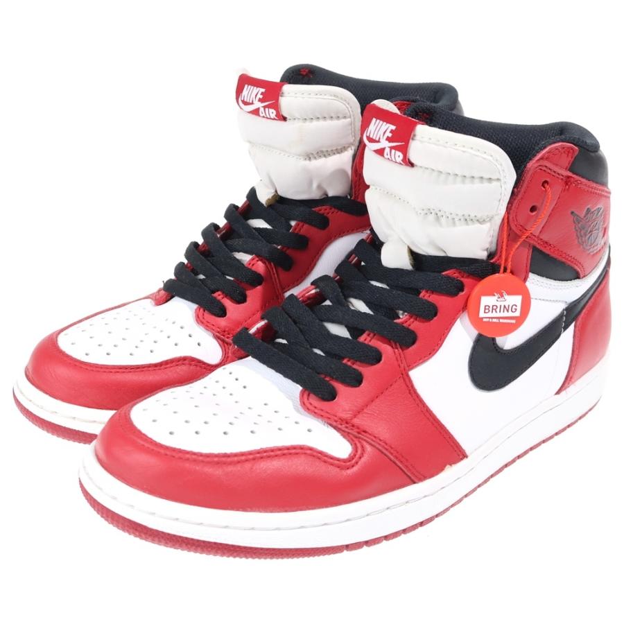 NIKE ナイキ 【観賞用 2015年製】AIR JORDAN 1 RETRO HIGH CHICAGO エアジョーダン1 シカゴ ハイスニーカー レッド/ホワイト US10.5/28.5cm 555088-101 NIKE（ナイキ） 【観賞用 2015年製】AIR JORDAN 1 RETRO HIGH CHICAGO