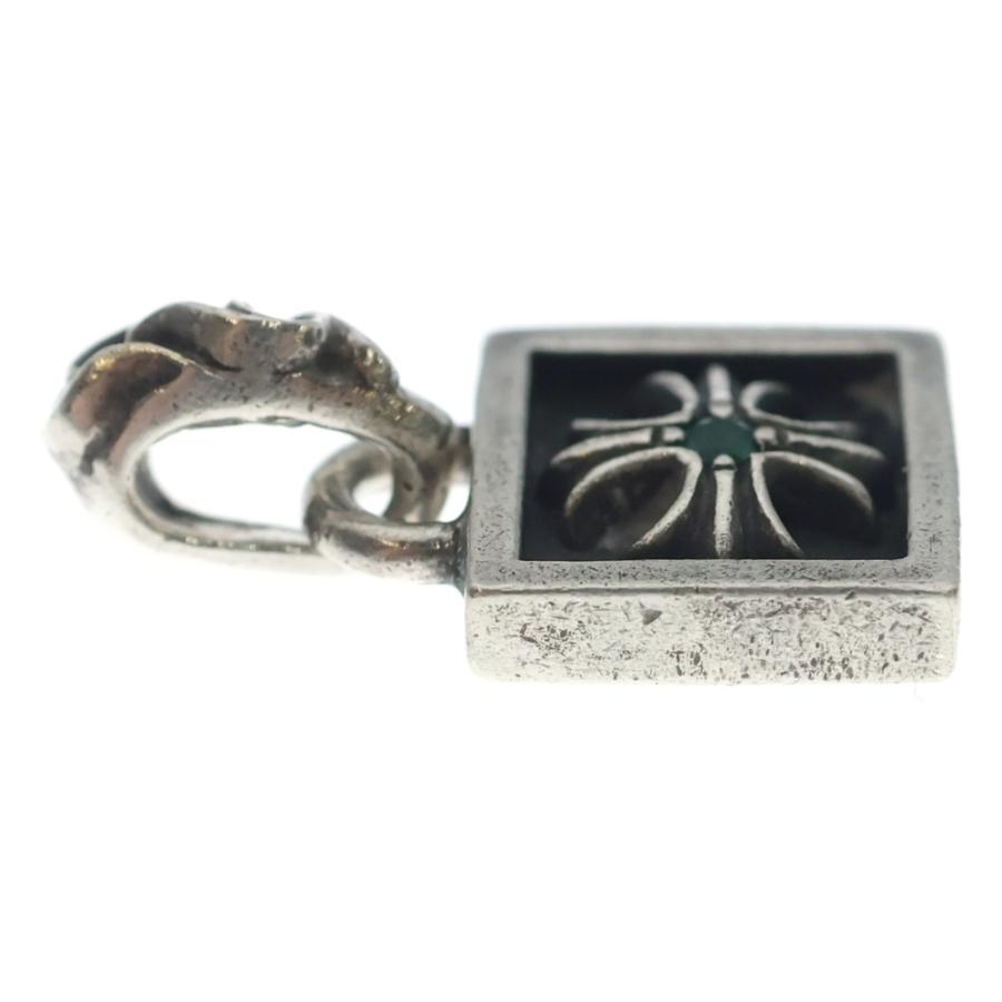 Chrome Hearts フレームドCHプラス チャーム 　希少！エメラルド CHROME HEARTS（クロムハーツ） FRAMED CH PLUS EMERALD フレームドCH