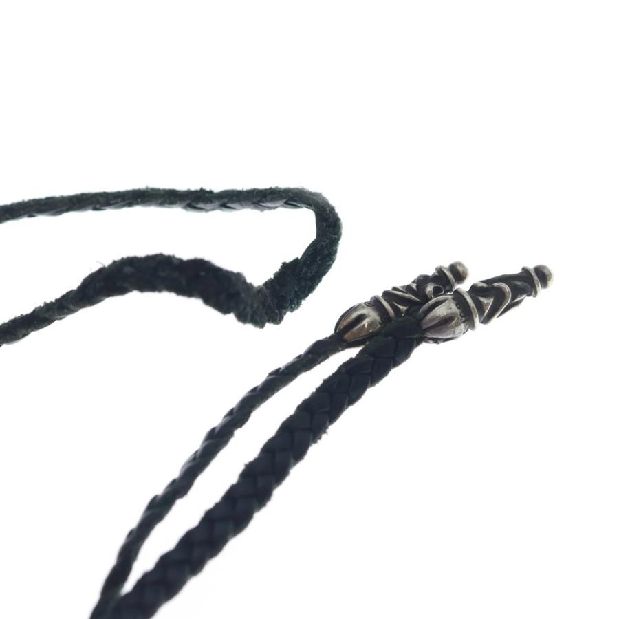 CHROME HEARTS（クロムハーツ） LEATHER BRAID SCROLL ネックレス