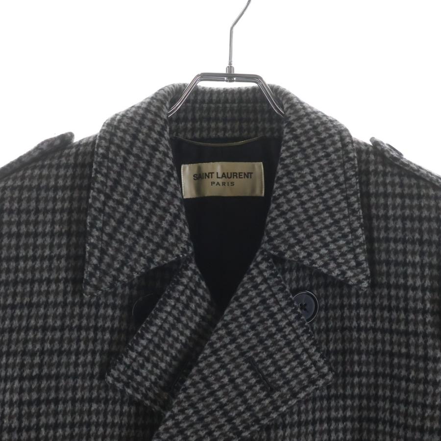 SAINT LAURENT PARIS サンローランパリ 14AW ハウンドトゥース ダブル