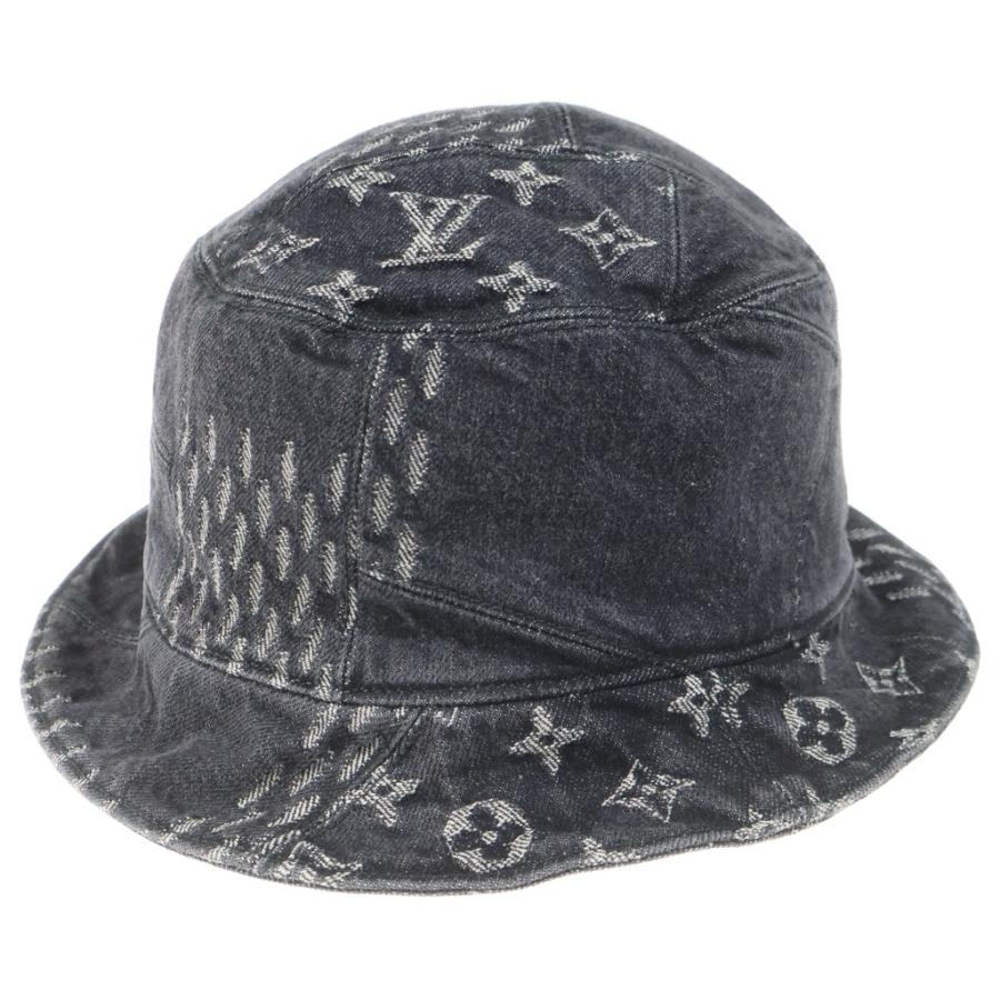 極美品 20SS⭐️ルイヴィトン ボネ ダミエ ジャイアント ウェーブ ハット LOUIS VUITTON（ルイ・ヴィトン） ボネ ダミエ ジャイアント ウェーブ