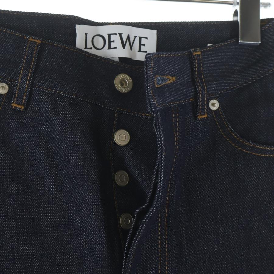 LOEWE（ロエベ） ハイウエスト フレア ワイド デニムパンツ インディゴ