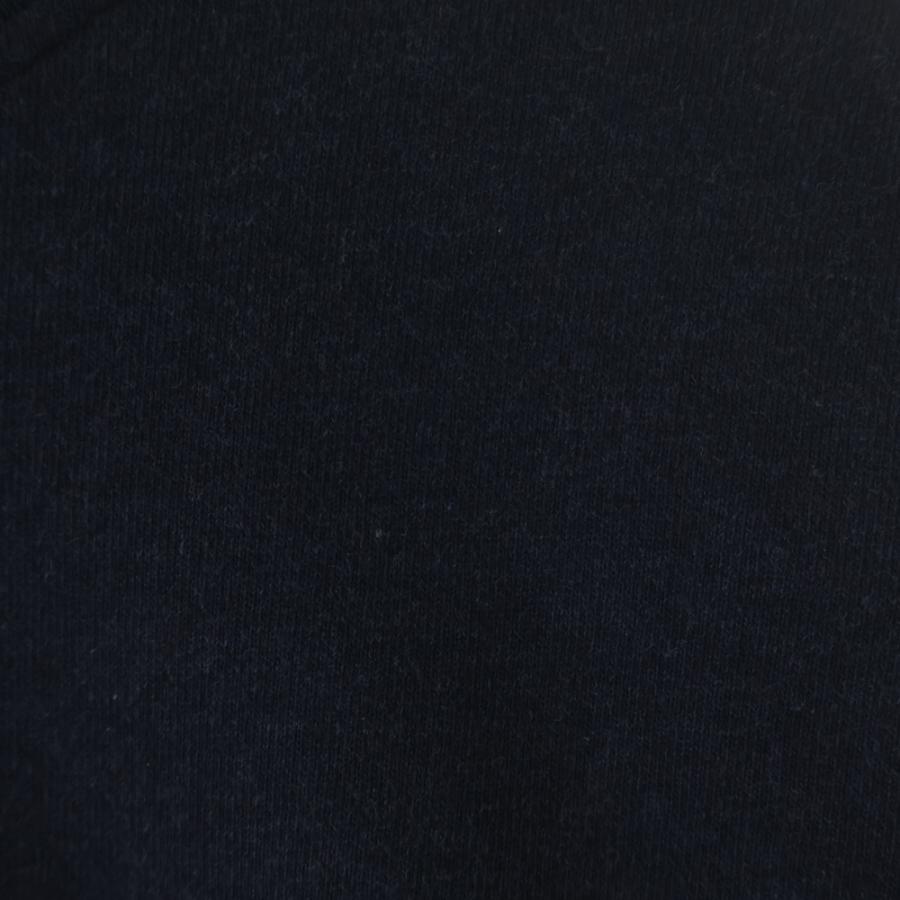 PRADA プラダ 23AW ロゴ刺繍 ストライプリブ クロップド スウェット トレーナー ネイビー レディース 134676 PRADA - PRADA プラダ 23AW ロゴ刺繍 ストライプリブ クロップド