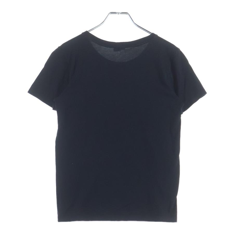 CELINE セリーヌ フロント ロゴ クルーネック 半袖Tシャツ カットソー ブラック レディース 2X314916G CELINE（セリーヌ） フロント ロゴ クルーネック 半袖Tシャツ