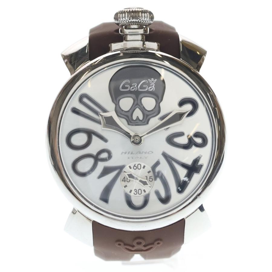 GaGa MILANO（ガガミラノ） MANUALE48 マヌアーレ 48mm 黒文字盤 手