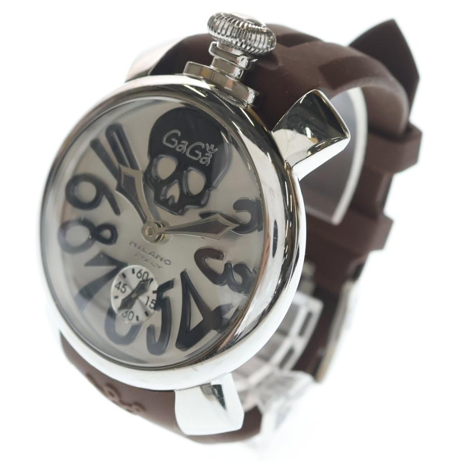 GaGa MILANO（ガガミラノ） MANUALE48 マヌアーレ 48mm 黒文字盤 手