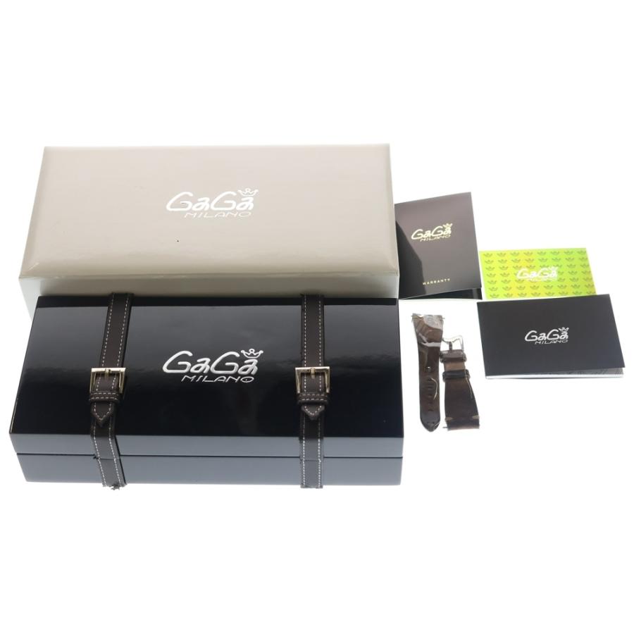 GaGa Milano マヌアーレ 48mm ブラック　箱付き GaGa MILANO（ガガミラノ） MANUALE48 マヌアーレ 48mm 黒文字盤 手