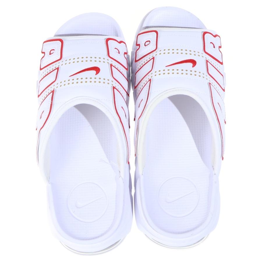 エア モア アップテンポ スライド サンダル　ホワイト/レッド27cm NIKE（ナイキ） WMNS NIKE AIR MORE UPTEMPO SLIDE エア モア アップ