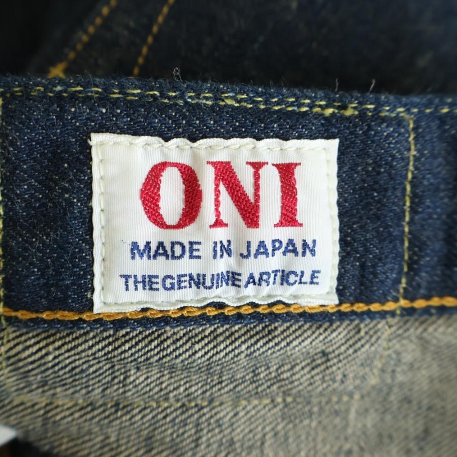 NO BRAND ノーブランド 鬼デニム オニデニム 天然藍 カセ染め ワイドセルビッチデニムパンツ ジーンズ インディゴ_7