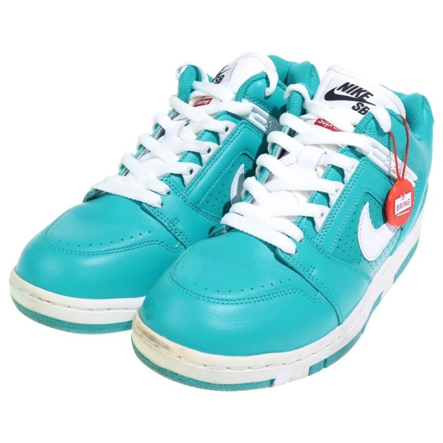 NIKE ナイキ 17AW ×AIR FORCE 2 LOW NEW EMERALD AA0871-313 シュプリーム エアフォース2 ニューエメラルド ローカットスニーカー ライトブルー US8/26cm NIKE（ナイキ） 17AW ×AIR FORCE 2 LOW NEW EMERALD AA0871-313