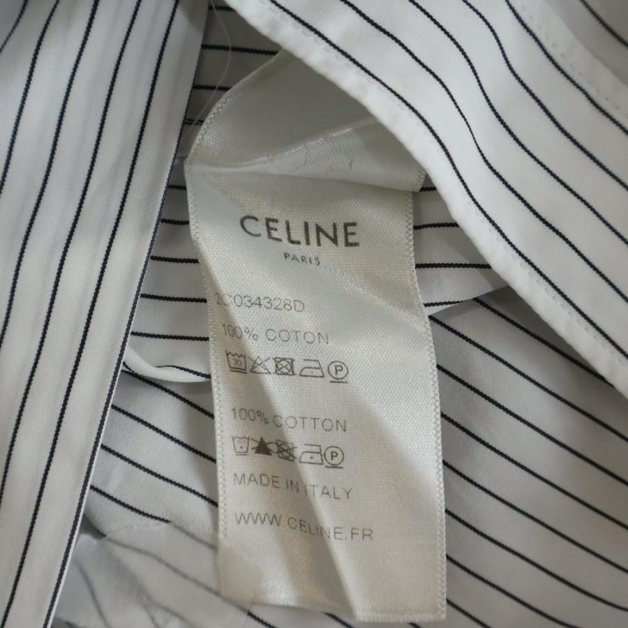 CELINE（セリーヌ） レギュラーカラー ストライプ柄 長袖シャツ