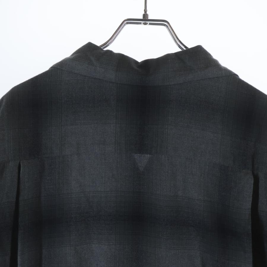 WACKO MARIA（ワコマリア） OMBRE CHECK OPEN COLLAR オンブレ