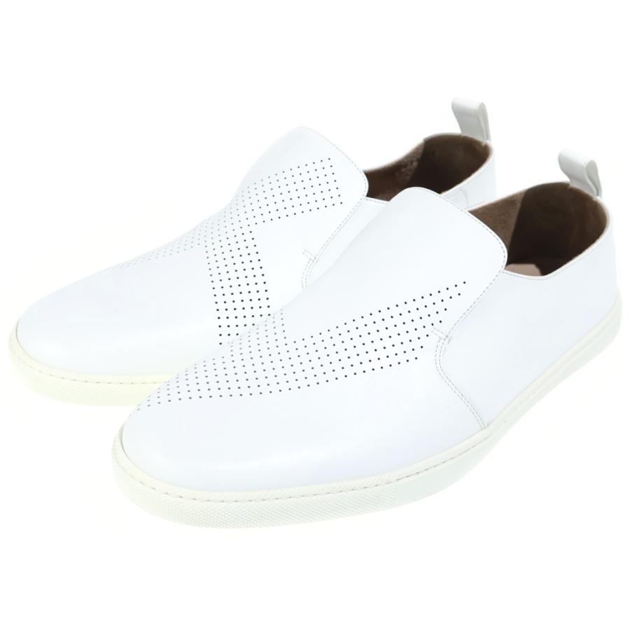 HERMES（エルメス） パンチング レザー ローカットスニーカー 