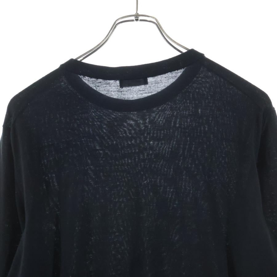 DIOR ディオール 19AW ×KAWS BEE刺繍 クルーネック 長袖ニット セーター ブラック 933M642BT968 DIOR (ディオール) 19AW ×KAWS BEE刺繍 クルーネック 長袖ニット