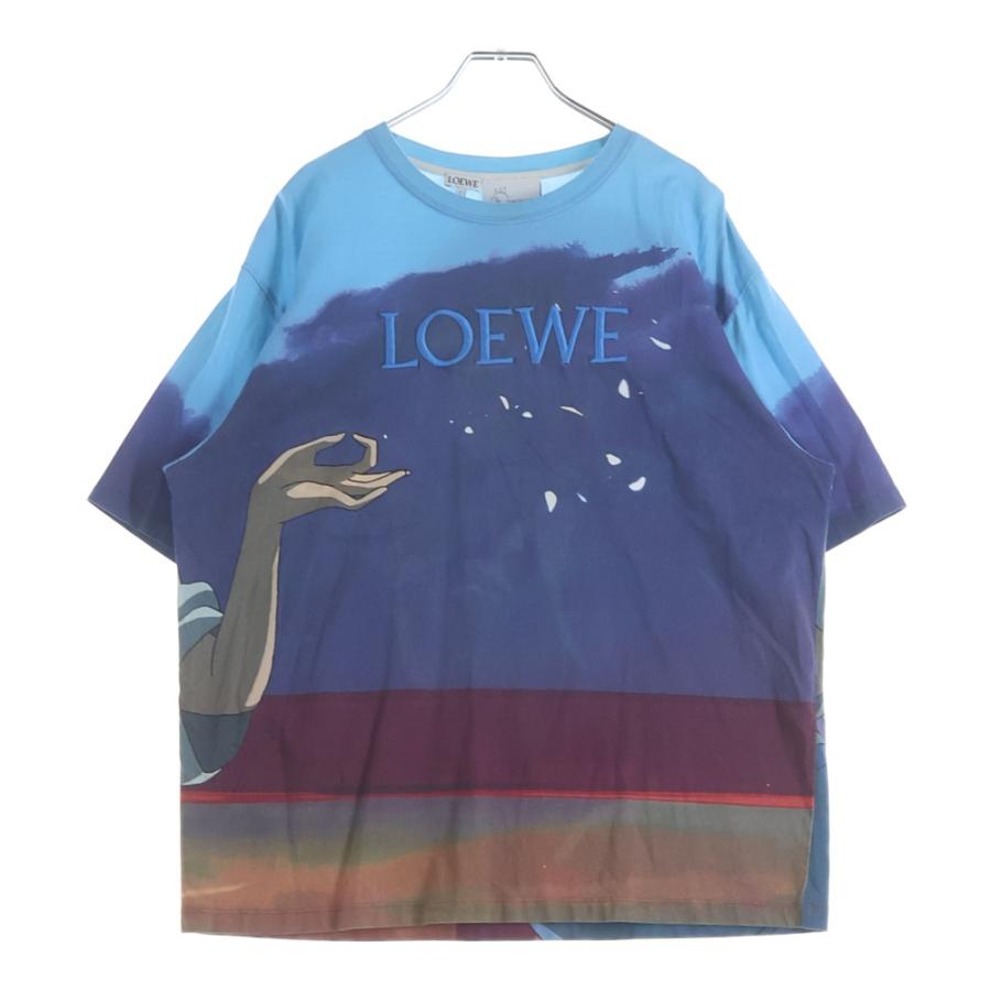 LOEWE 千と千尋の神隠し　千尋プリントTシャツ 完売品 新色☆希少 ロエベ 千と千尋の神隠し Tシャツ 偽物 ブラック/ホワイト