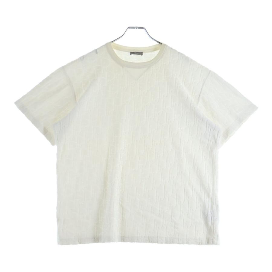 DIOR ディオール 21SS オブリーク総柄 テリーコットン 半袖Tシャツ 