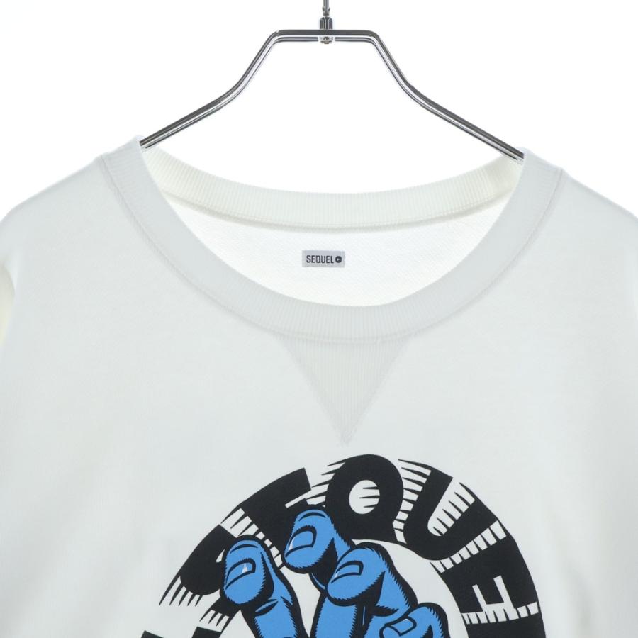 SEQUEL (シークエル) 25SS ×SANTA CRUZ CREW NECK SWEAT サンタクルーズ クルーネックスウェットトレーナー ホワイト_2
