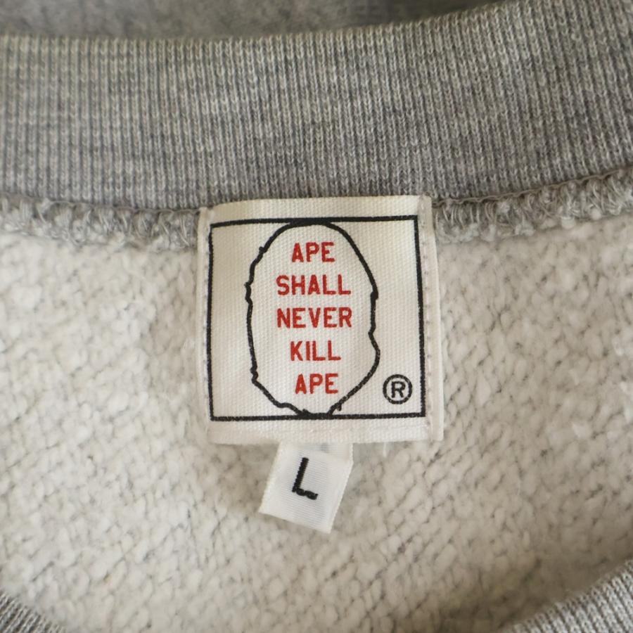 A BATHING APE（アベイシングエイプ） 00s ロゴ ラインストーン クルー