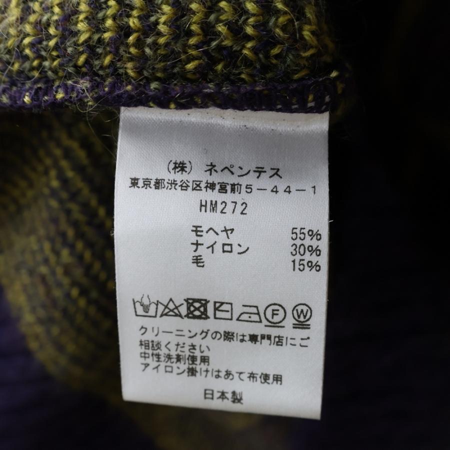 Needlesウールジャケットニードルズエルボーパッチ総柄裏地ブラウン