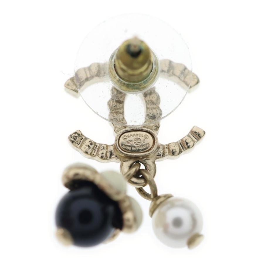 ジュン様　CHANEL✨ ココマーク ピアス　ストーン　パール　揺れる　シャネル CHANEL（シャネル） EARRING ココマーク ラインストーン メタル